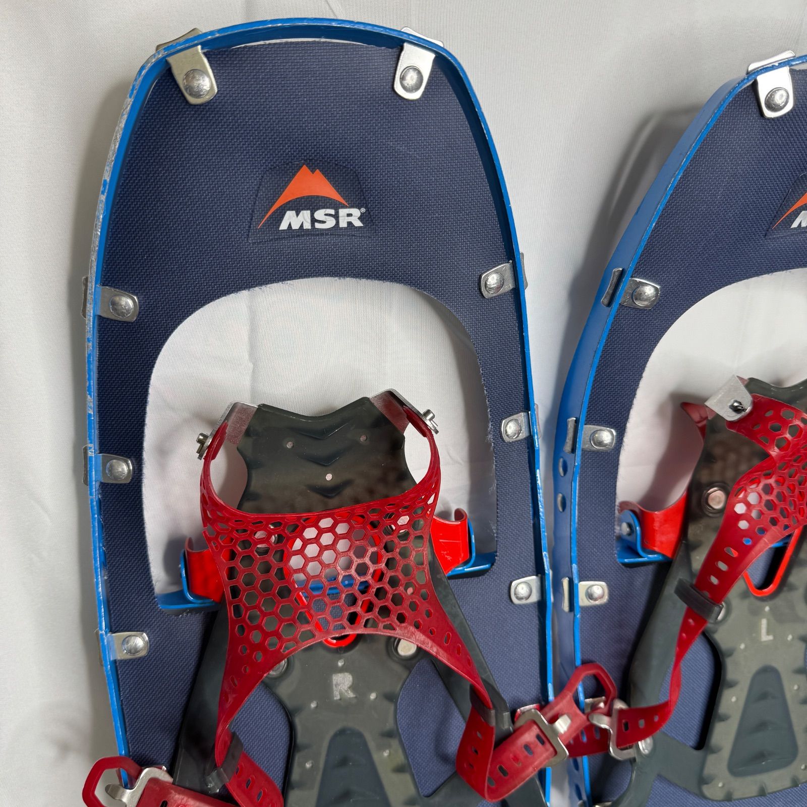 MSR ライトニングアッセント ASCENT スノーシュー コバルトブルー 雪山 登山 バックカントリー 冬山 装備 3ストラップ ワカン 軽量 ハイエンドモデル 2019年製 0919刻印 メンズ 実用品