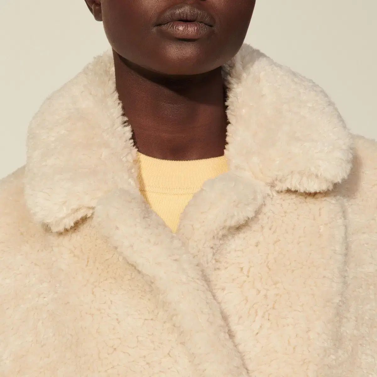 SANDRO フェイク ファー 36 サイズ