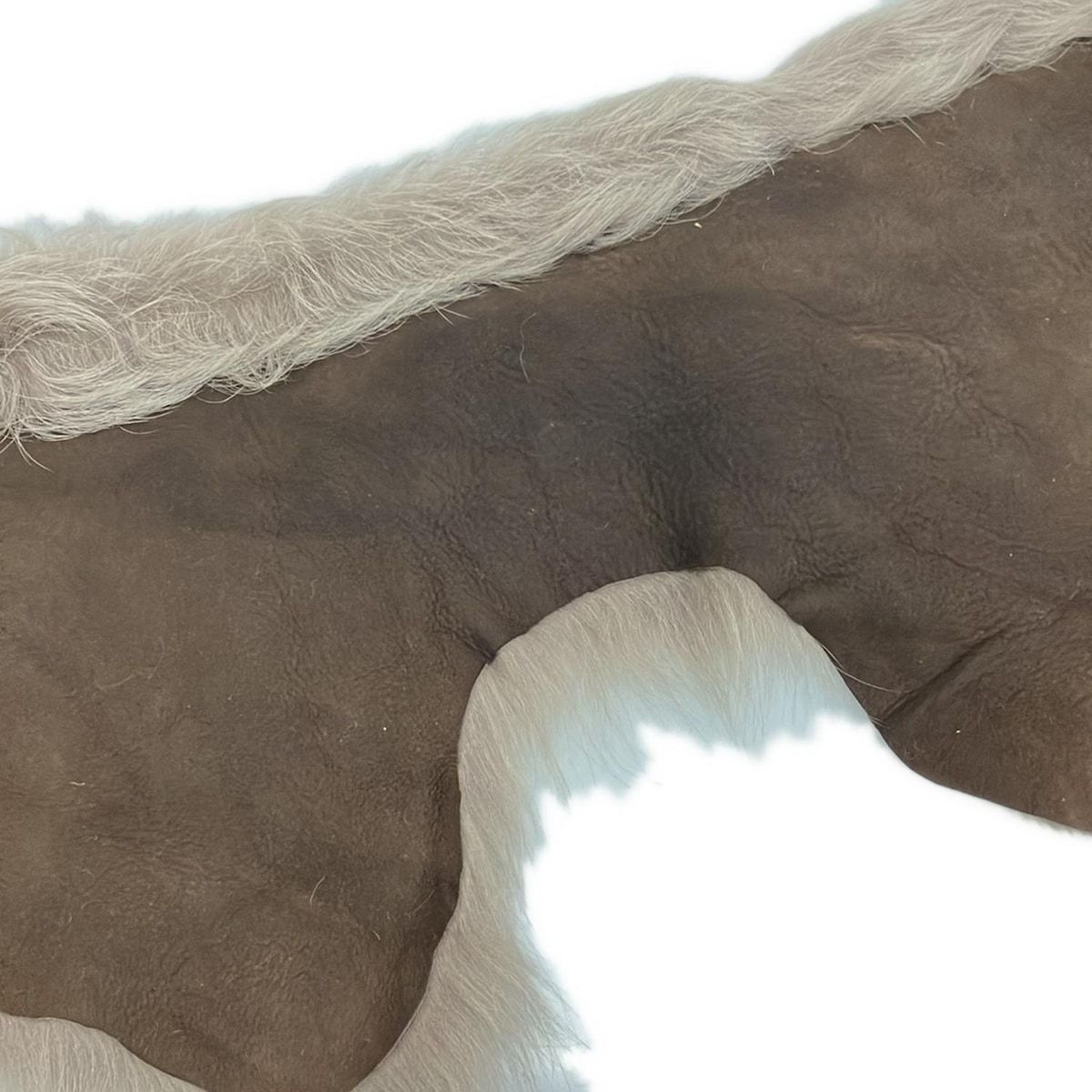 GUSHLOW&COLE(ガシュロウ&コール) マフラー - グレーベージュ×ブラウン