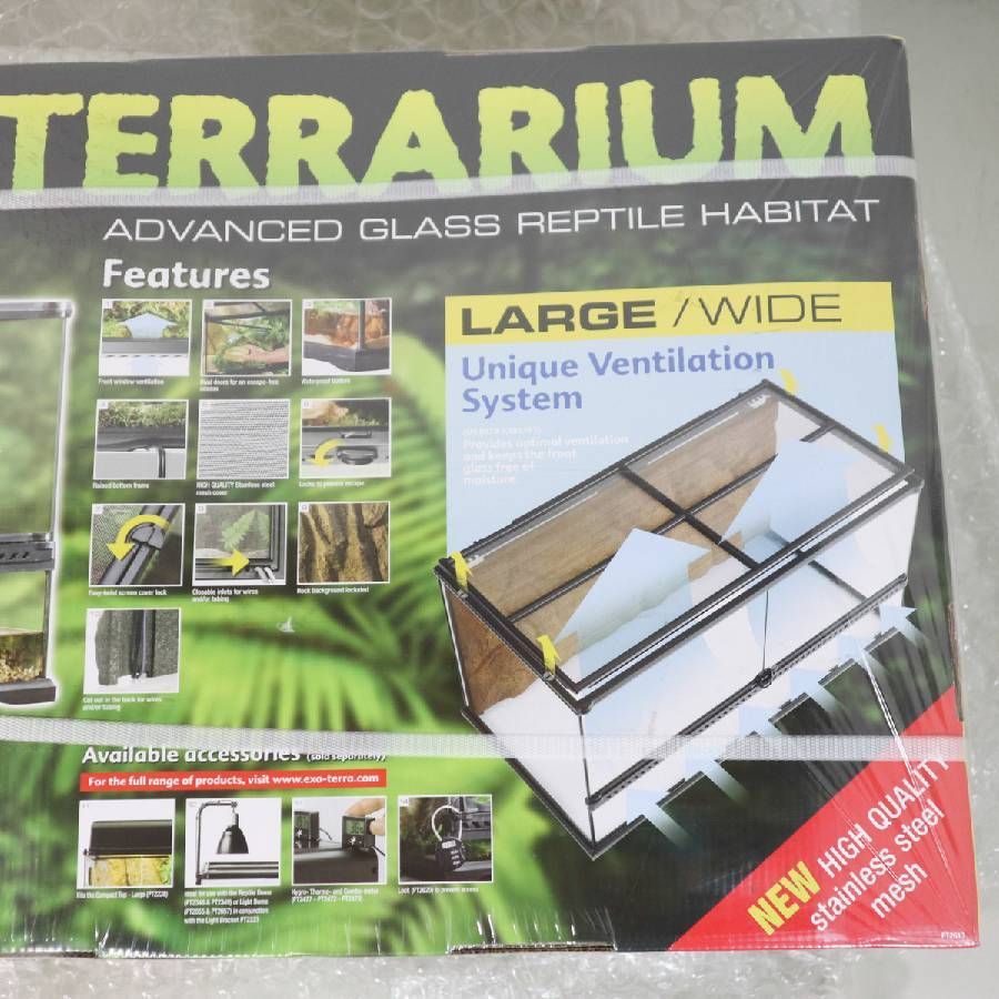 新品 未使用】 GEX 爬虫類・両生類専用飼育ゲージ 91.5×46.5×48cm