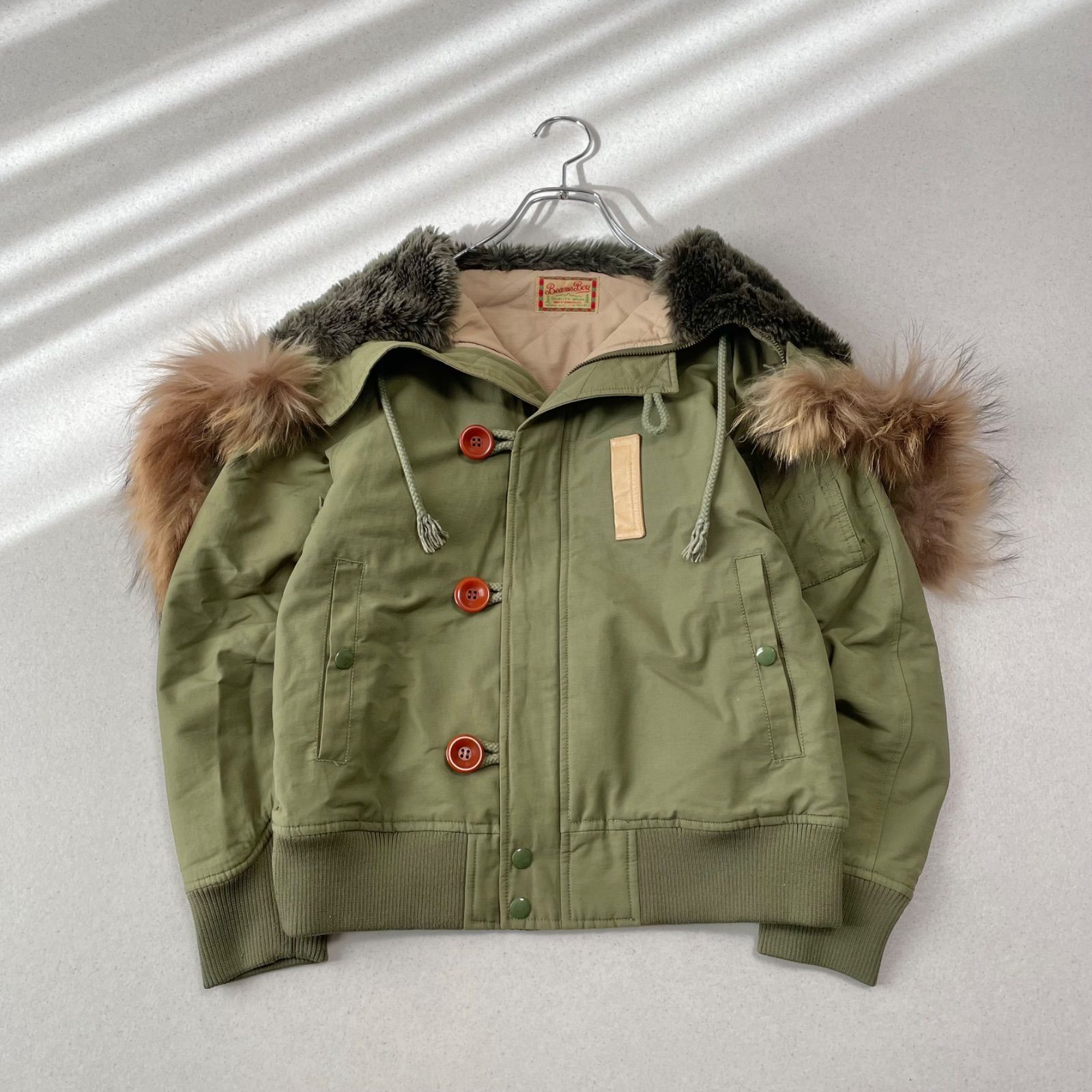 beamsboy n2b 短丈 フライトジャケット y2k ファー付き 00s archive N