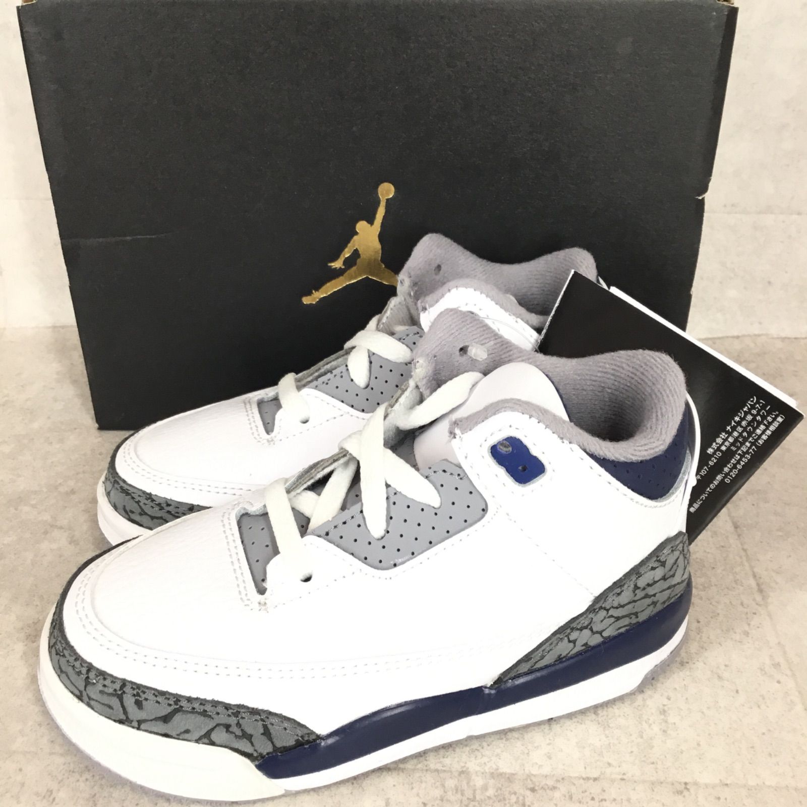 NIKE ナイキ ジョーダン 3 レトロ TD ベビーシューズ スニーカー DM 0968 140 ホワイト