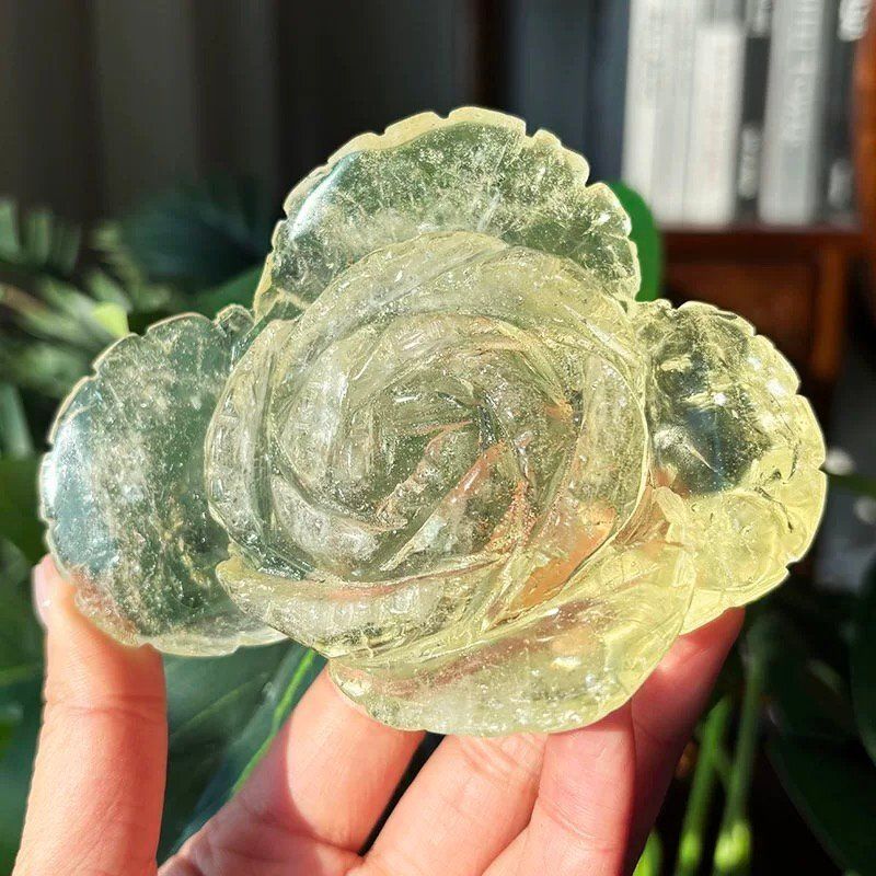  AAAAAAA級 金運UP 天然シトリンバラB1210 YS 229B ピアススタンド 置物 インテリア小物