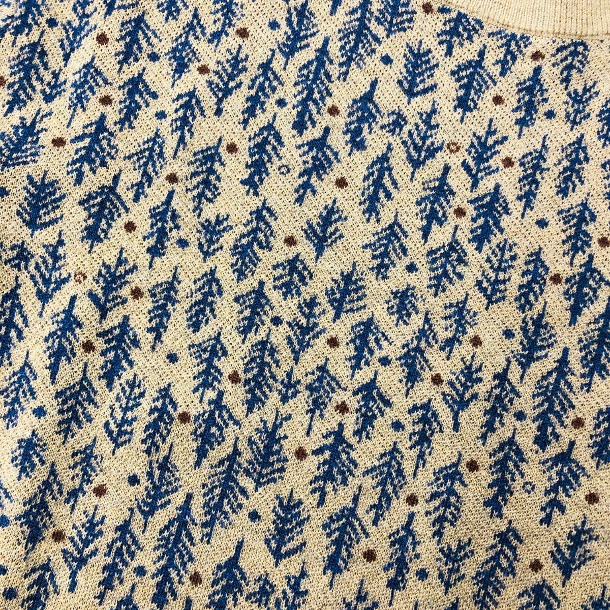 pal'las palace パラスパレス 総柄ニット サイズ:0 ネイビー/グリーン