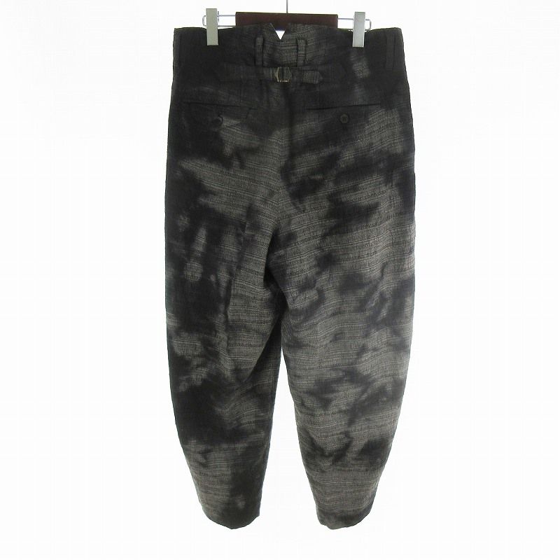 【中古】25SS カームレンス calmlence PANTS027 Triple Pleated Wide トリプル ワイド テーパード パンツ リネン  2 25SS カームレンス calmlence PANTS027 Triple Pleated Wide トリプル