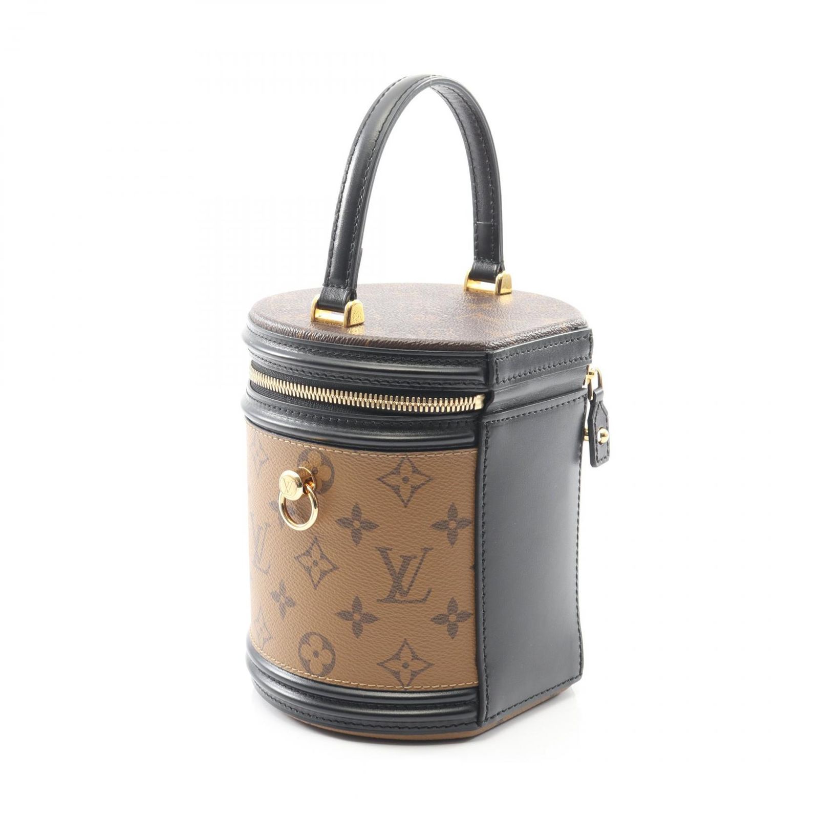 6398 美品 ルイヴィトン モノグラムリバース カンヌ レザー PVC 総柄 ルイ・ヴィトン LOUIS VUITTON ハンドバッグ カンヌ モノグラム