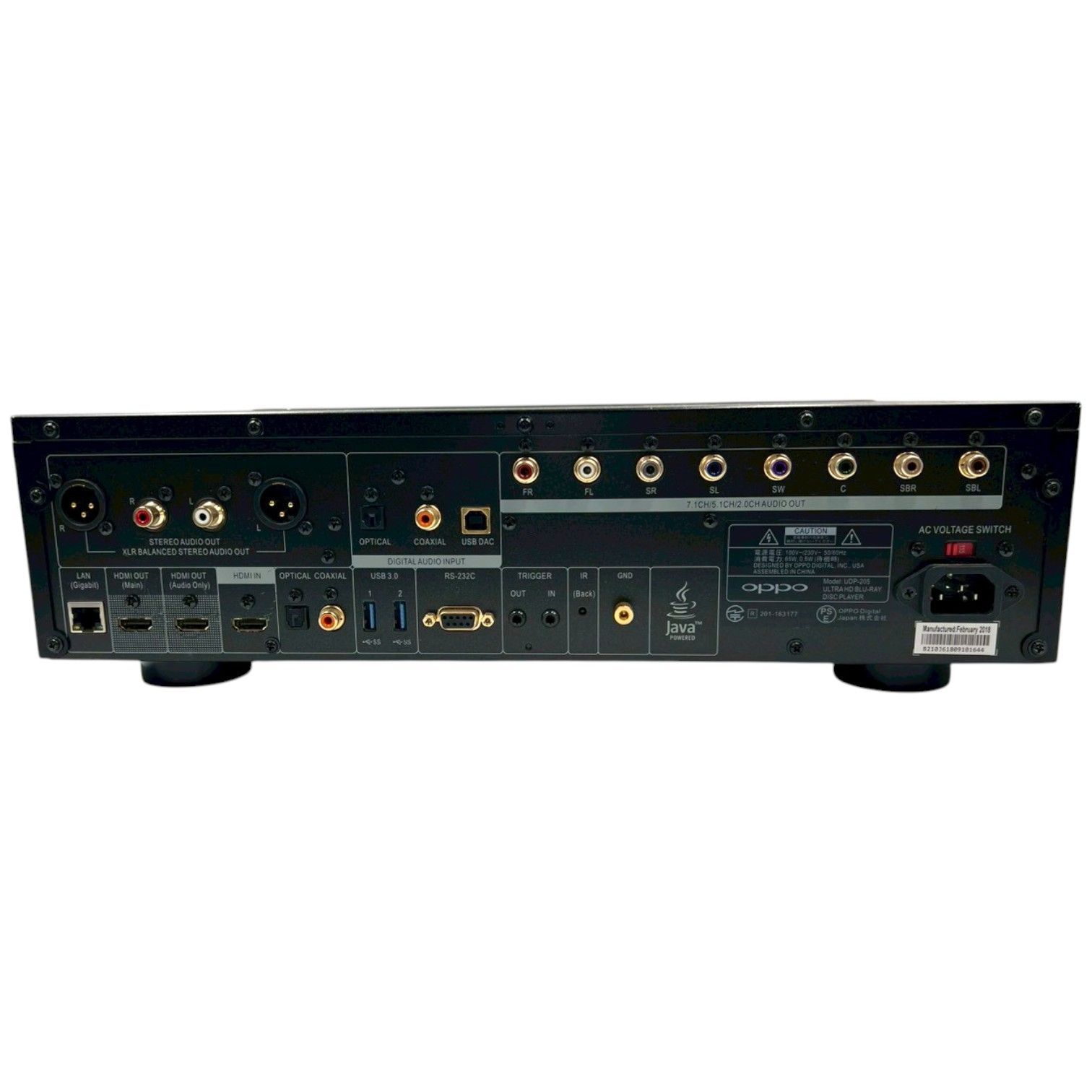 OPPO Digital UDP-205 Ultra HD Blu-ray UHD BD ユニバーサル ディスク