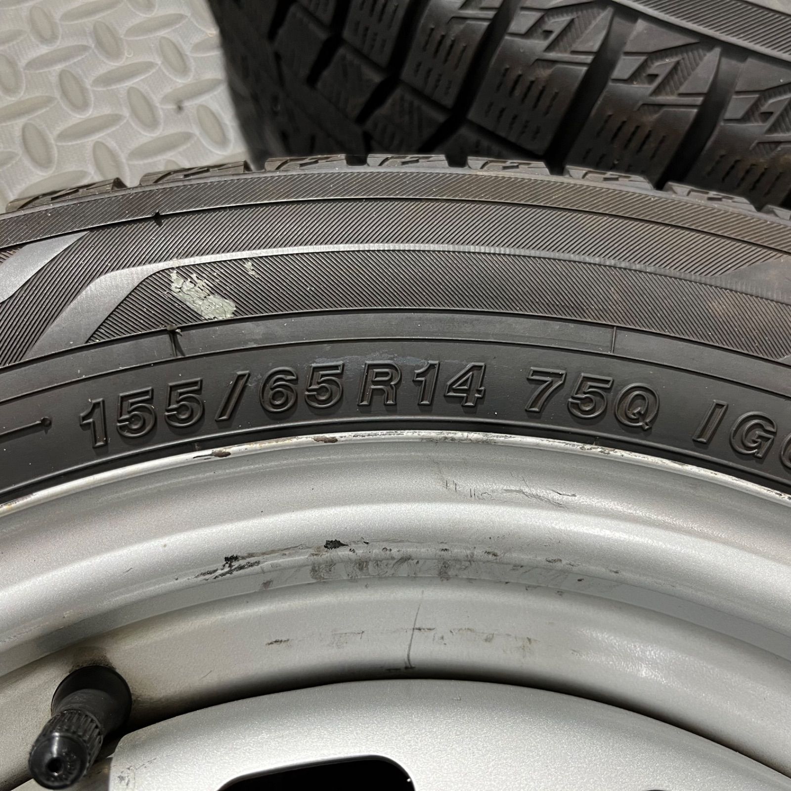  20年製 155 65 R 14 ヨコハマ アイスガードIG 60 タント N BOX ワゴンR スペーシア スタッドレスタイヤ 1292 14インチ タイヤ ホイールセット