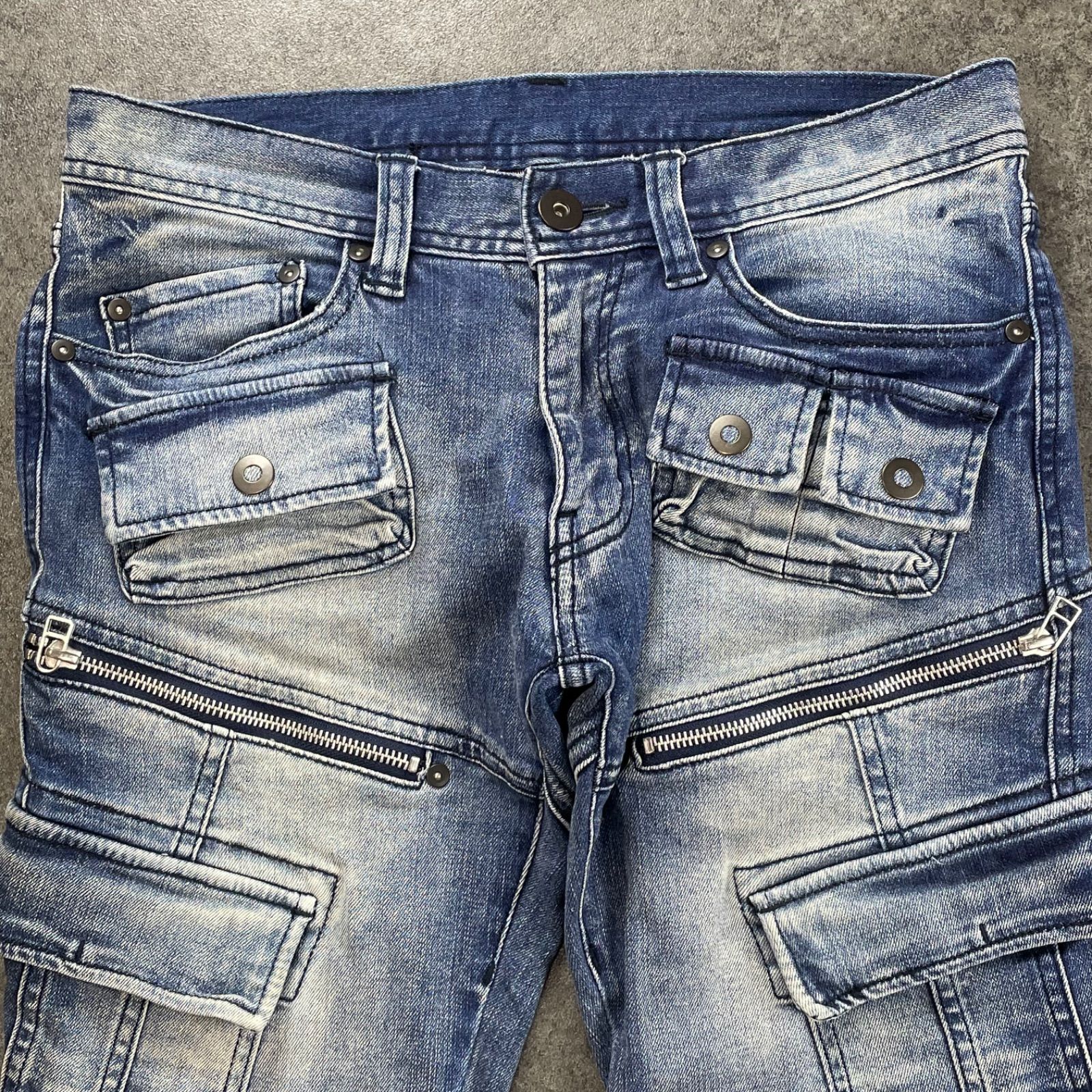 VOGUISH Denim Cargo Jeans y2k Japanese Label ヴォーギッシュ デニム 