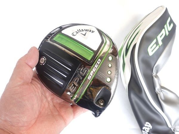 ヘッドのみ】 キャロウェイ EPIC SPEED ドライバー 9度 純正カバー付