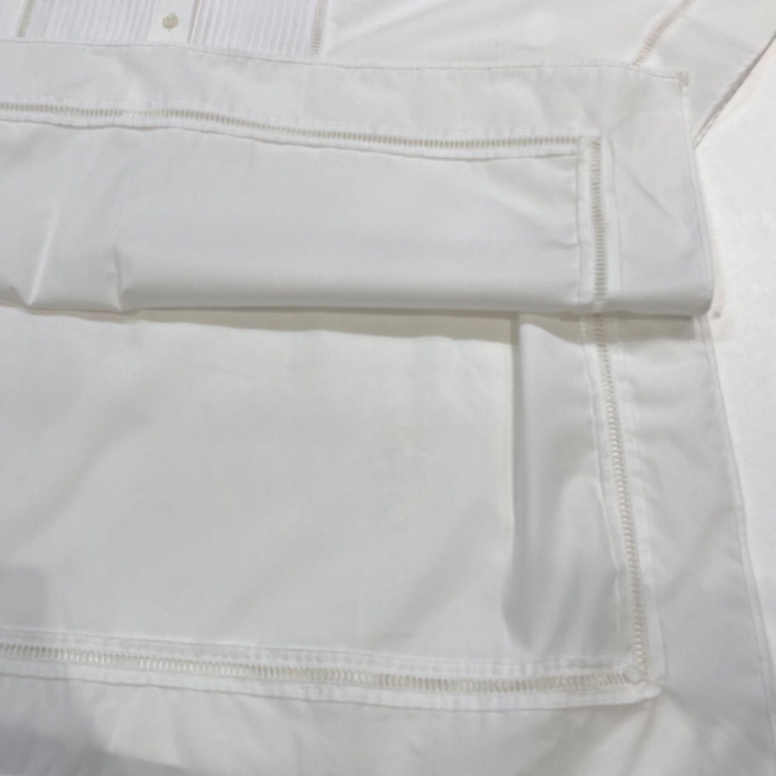 DESIGN WORKS デザインワークス ピンタックレース ポンチョ風ブラウン