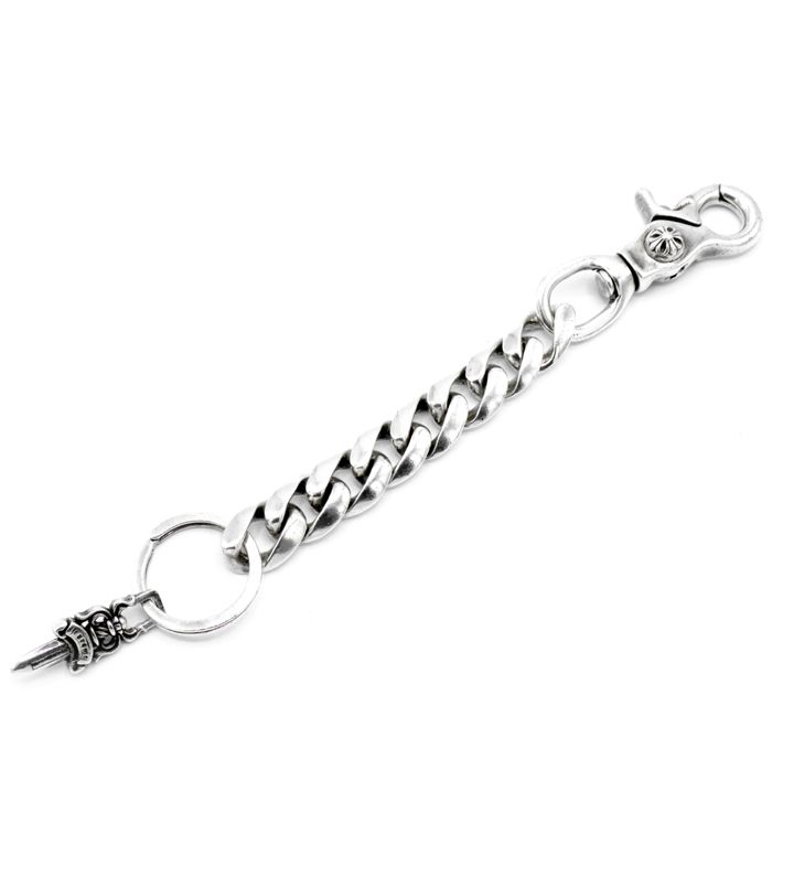 クロムハーツ CHROME HEARTS CLP CHN CLASSIC L ロング クラシック リンク シルバー キーチェーン w 25387