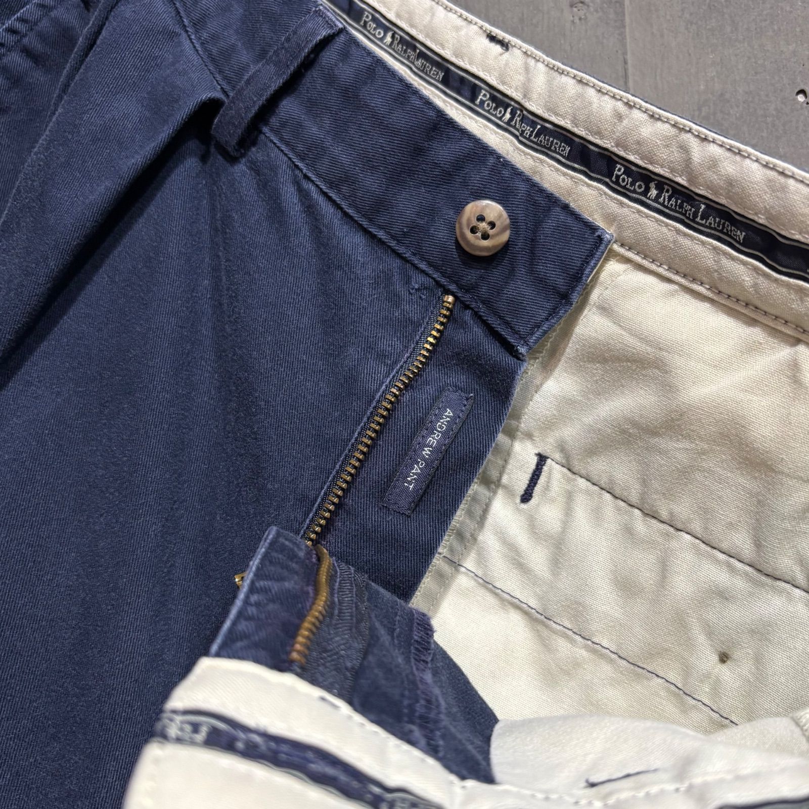 セール‼️90s USA製 Polo Ralph Lauren ANDREW ANDREW PANT ネイビー USA製 90s Polo by Ralph Lauren - メルカリ