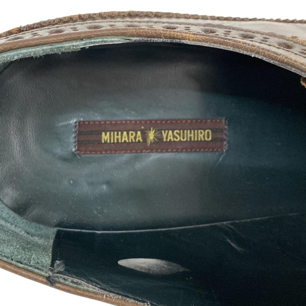 MIHARAYASUHIRO(ミハラヤスヒロ) シューズ 26 1/2 メンズ美品 - ダーク