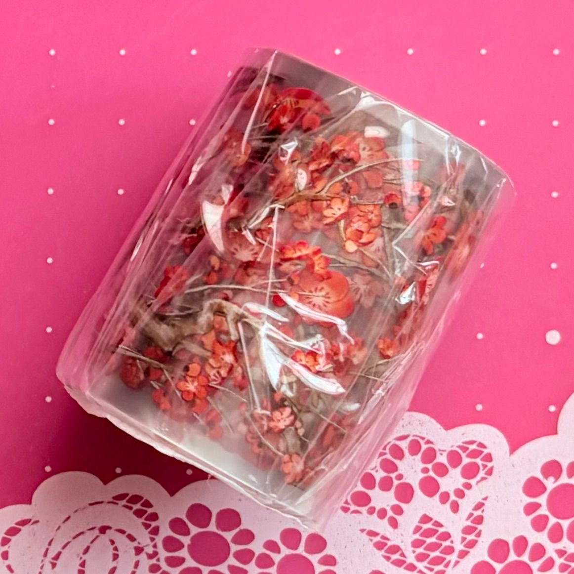 PET 金枝梅 5 cm×5 m 87 cm loop 海外マスキングテープ 海外マステ 梅