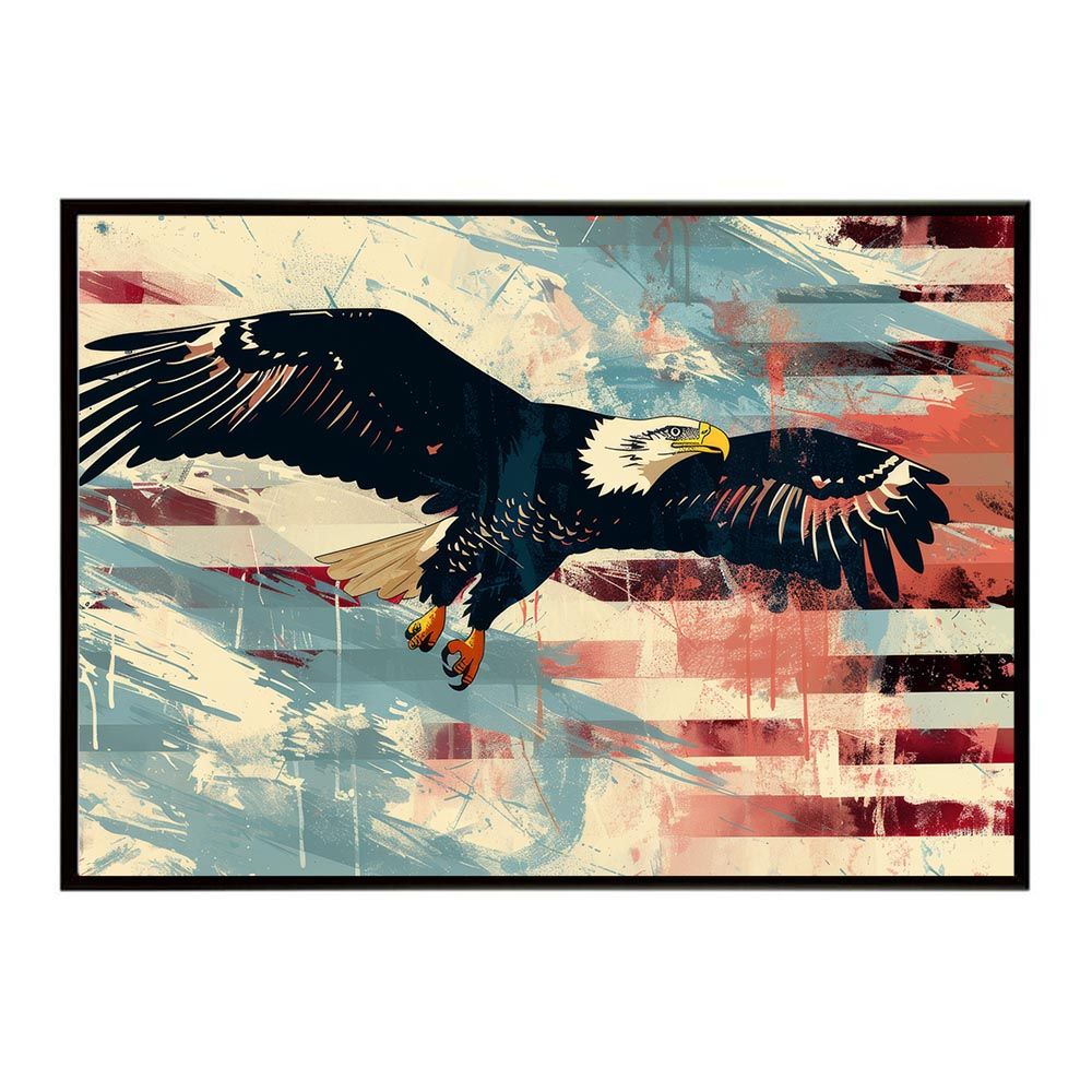 鷲 鷹 イーグル 額装済