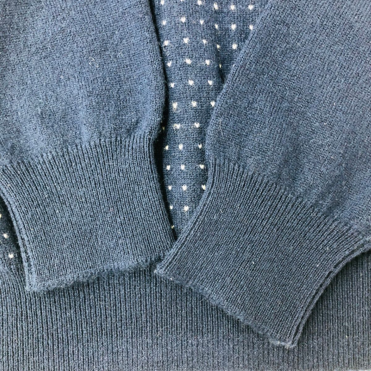 美品　BALLANTYNE リミテッドエディション　デザインニット　イタリア製 cj66 BALLANTYNE CASHMERE カシミヤ100% Vネック セーター 長袖 ニット