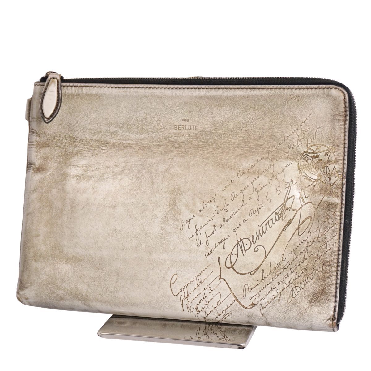 ベルルッティ Berluti クラッチバッグ セカンドバッグ カリグラフィ