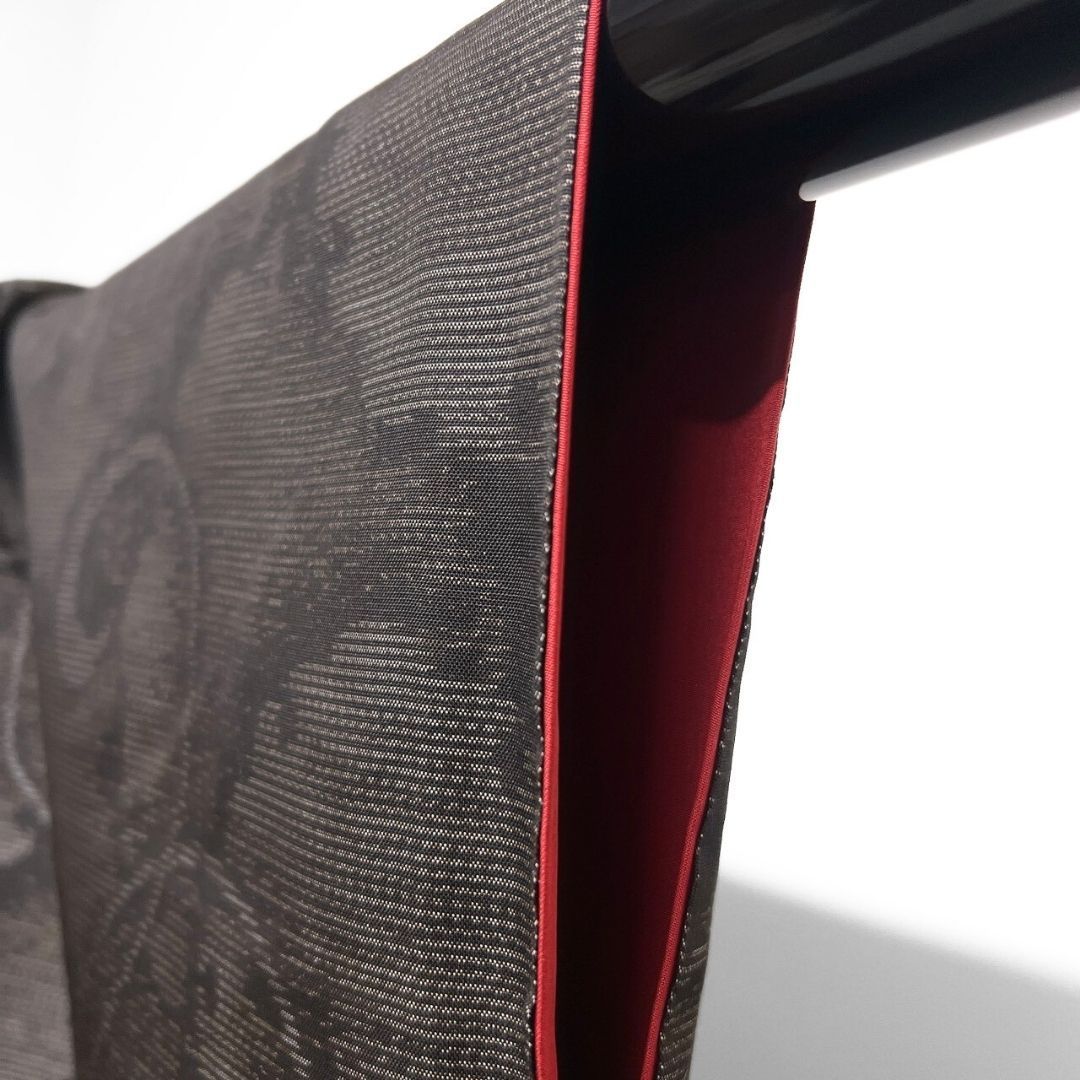  小紋 アンサンブル 大島紬 泥染め 雪輪 花模様 着物 122 b p ms 小紋 着物