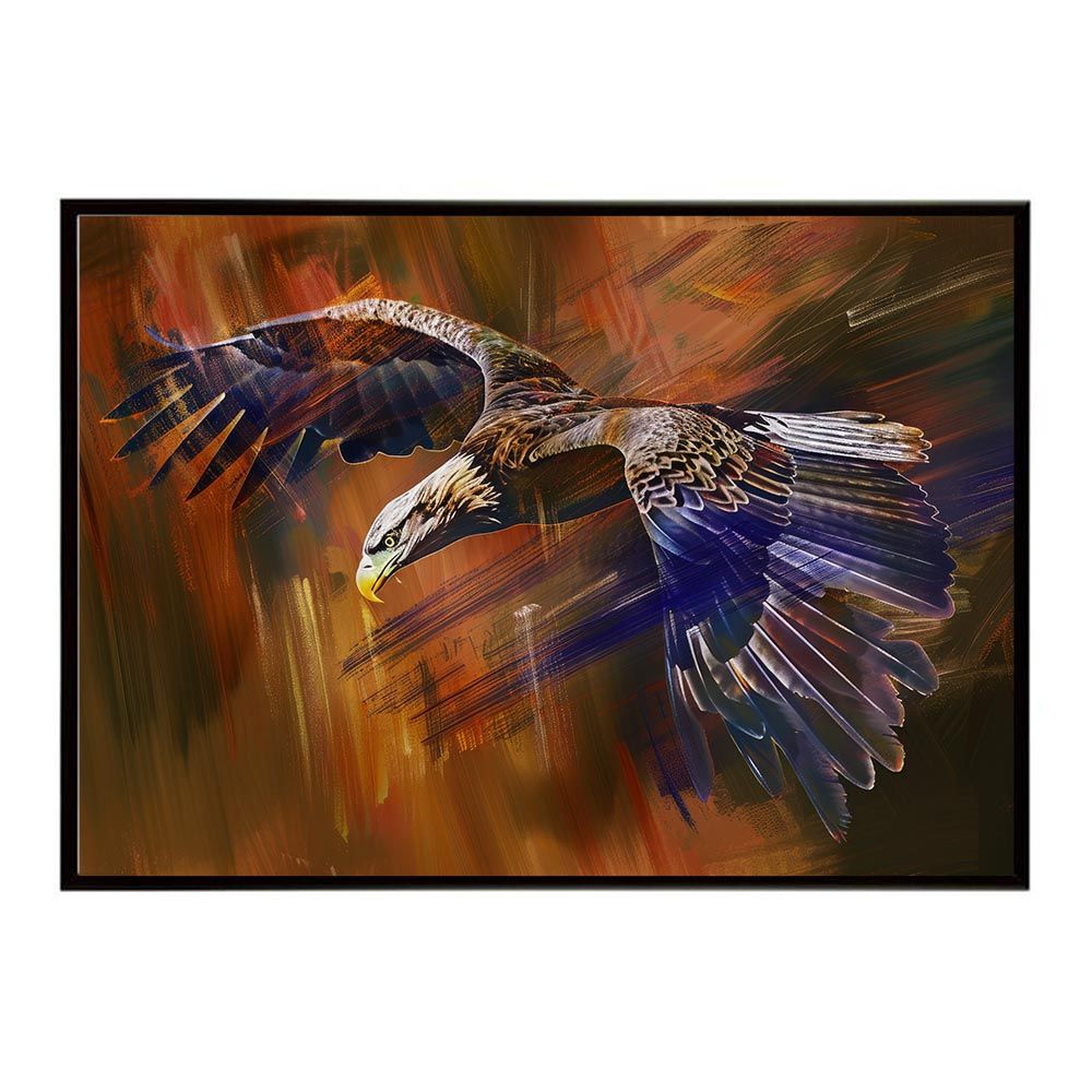 鷲 鷹 イーグル 額装済