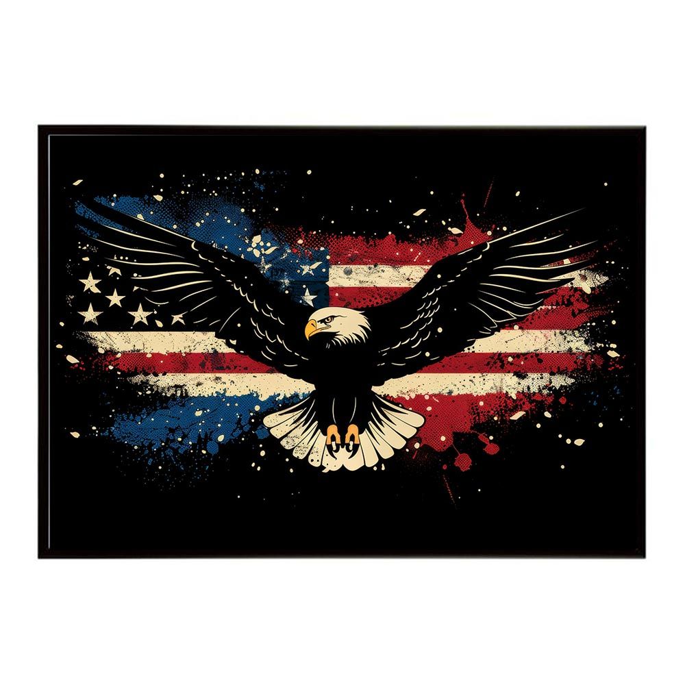 鷲 鷹 イーグル 額装済 B2サイズ（約51x73cm）】【lh-poster-8802】【フレーム付き