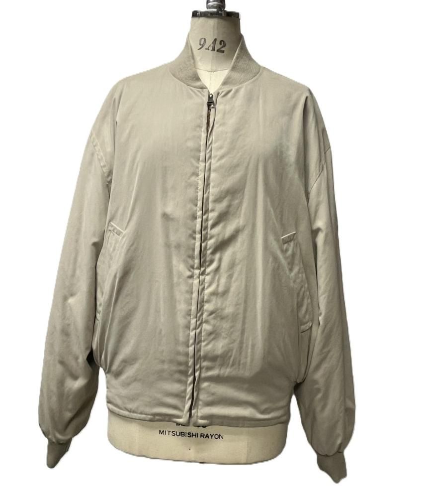 激レア✨80-90s✨エルメス リバーシブル ボンバージャケット 44 ベージュ 中古美品】HERMES エルメス リバーシブル MA-1 ボンバー ジャケット