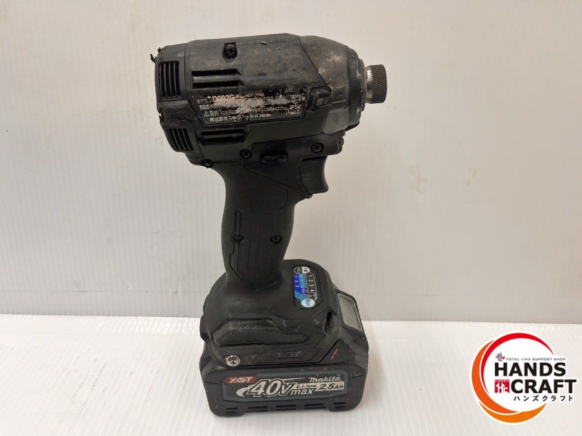 マキタ makita 40 Vmax 充電式インパクトドライバ TD 002 G 本体 V 2.5 Ah 付き 品