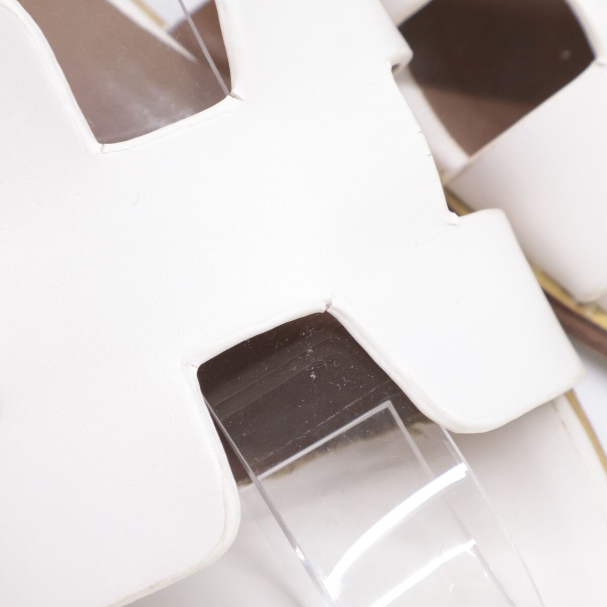  HERMES エルメス サントリーニ Hモチーフ アンクルストラップ フラットサンダル| 35 サンダル サンダル ミュール