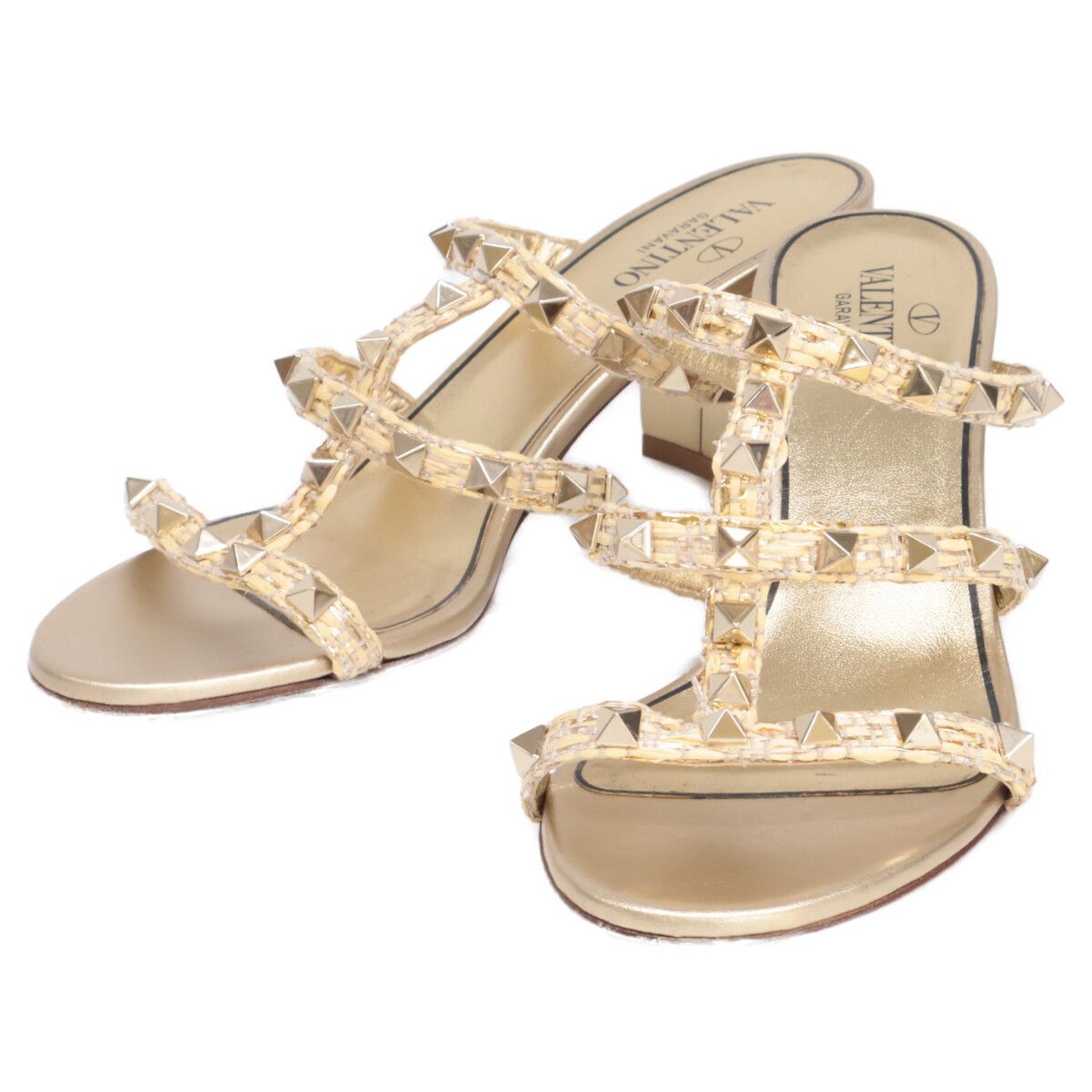 Valentino Garavani ヴァレンティノガラヴァーニ ロックスタッズ サンダル 38