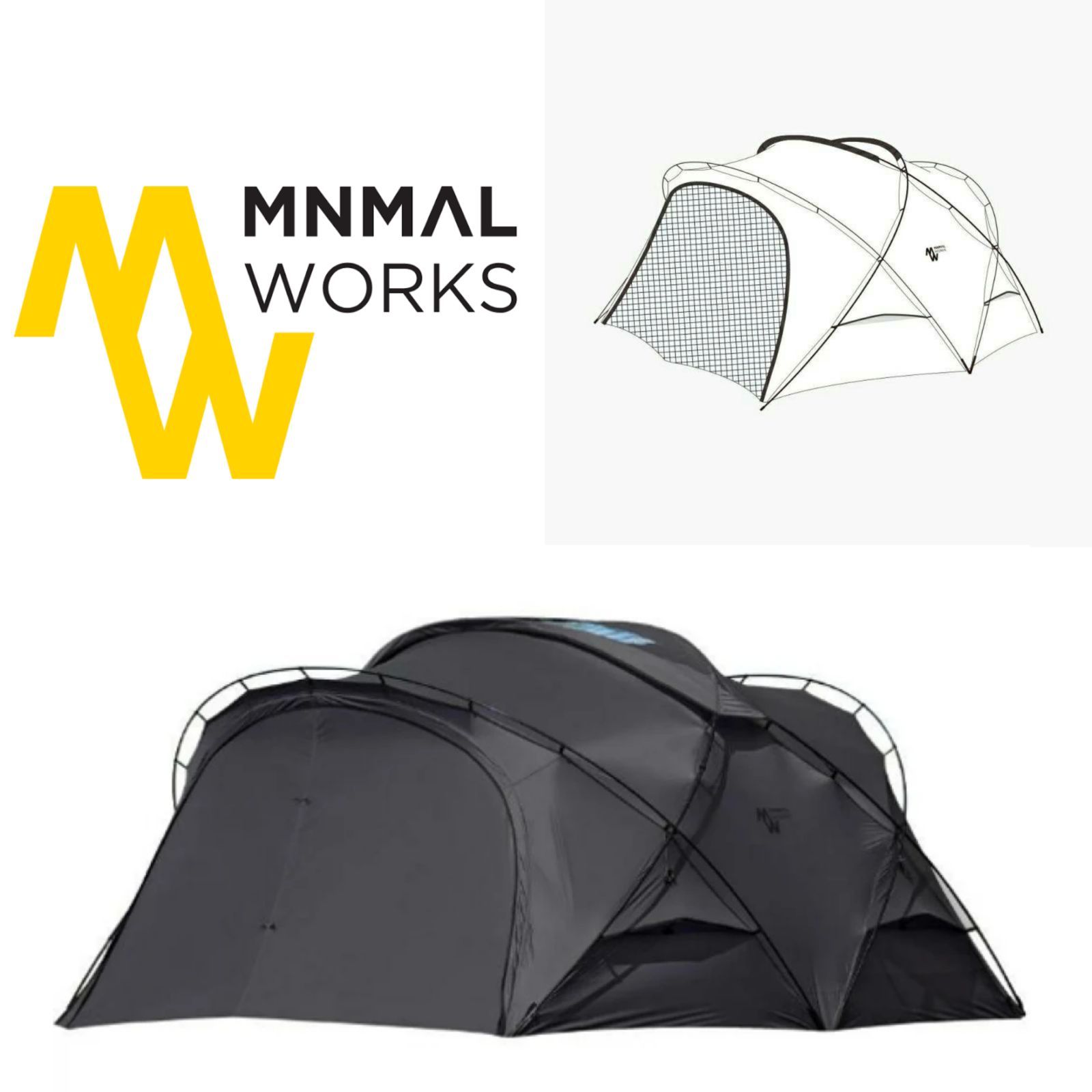 ミニマルワークス シェルターG 2.0 チャコール TPUドア セット MINIMALWORKS SHELTER G 2.0 Charcoal TPU DOOR ミニマルワークス
