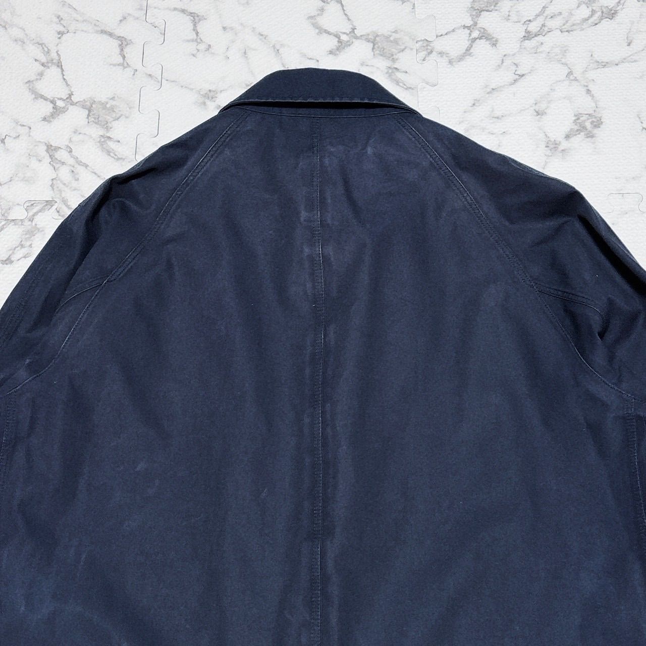 nanamica GORE-TEX ステンカラーコート SUBF800 ネイビー 撥水 防風