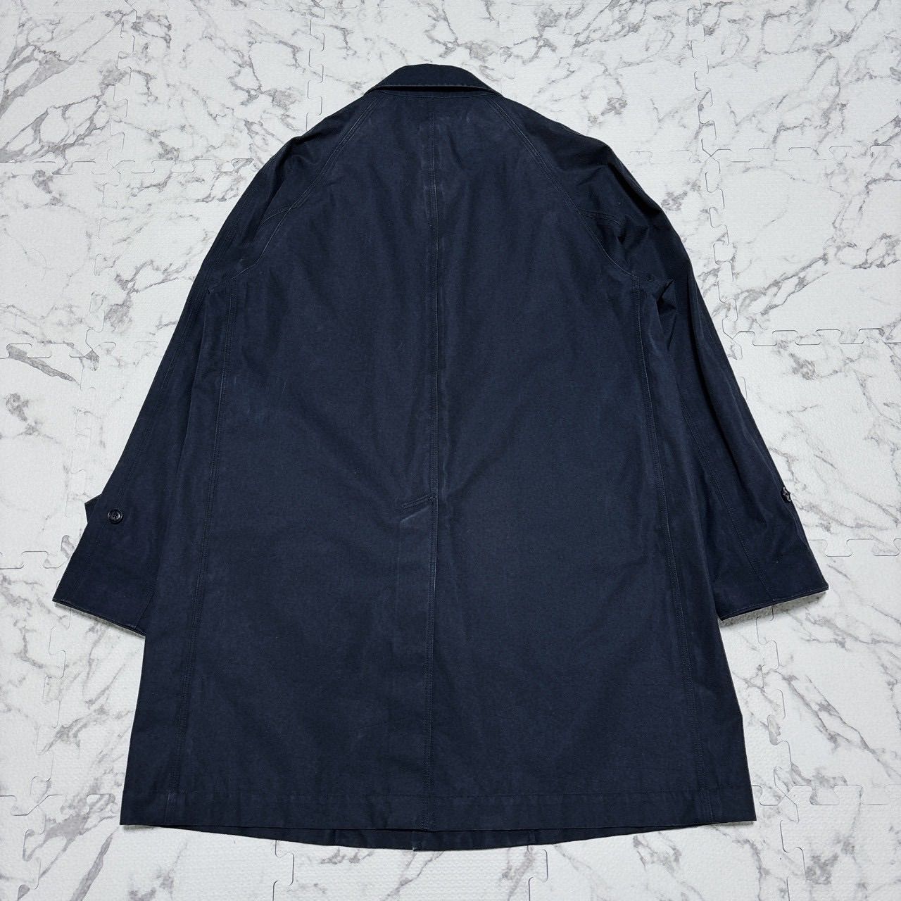 nanamica GORE-TEX ステンカラーコート SUBF800 ネイビー 撥水 防風