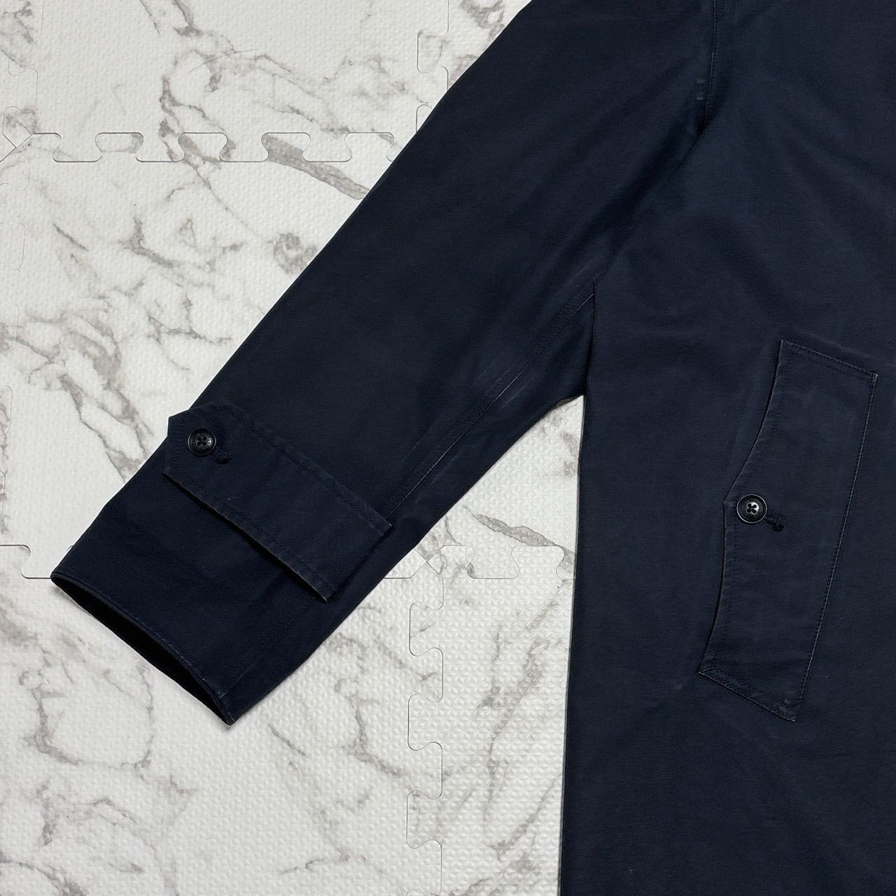 nanamica GORE-TEX ステンカラーコート SUBF800 ネイビー 撥水 防風