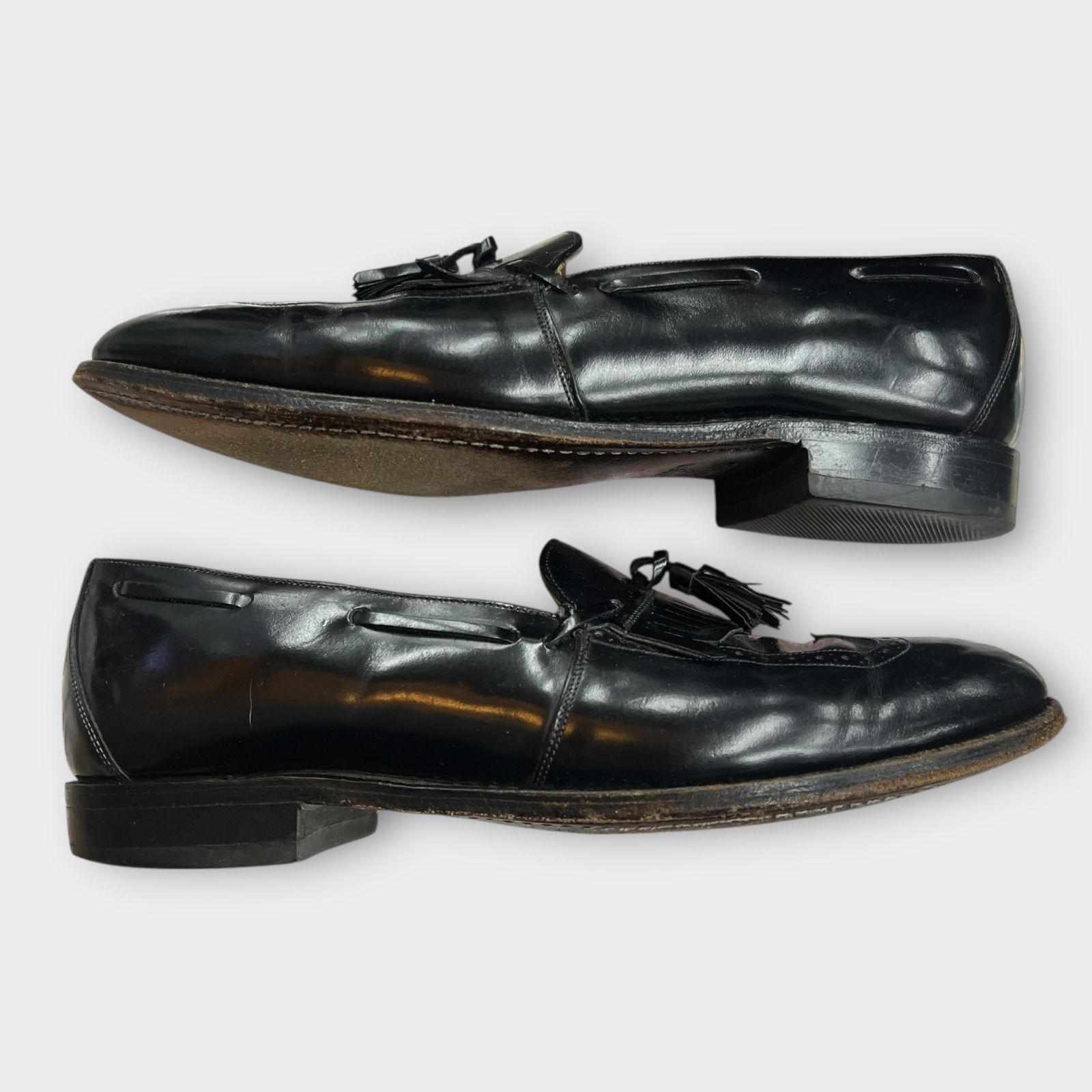 ジョンストン & マーフィー　8 1/2 Johnston&Murphy タッセルローファー ブラック 8 1/2 ブラックレザー