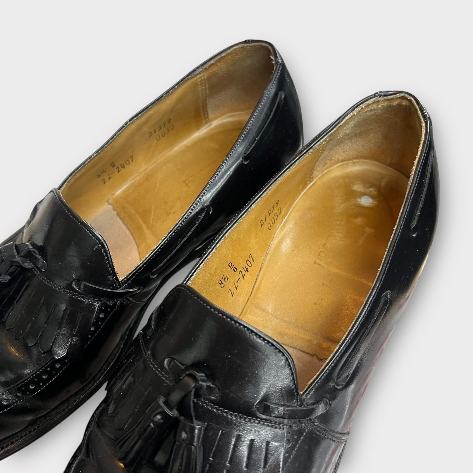 Johnston&Murphy タッセルローファー ブラック 8 1/2 ブラックレザー