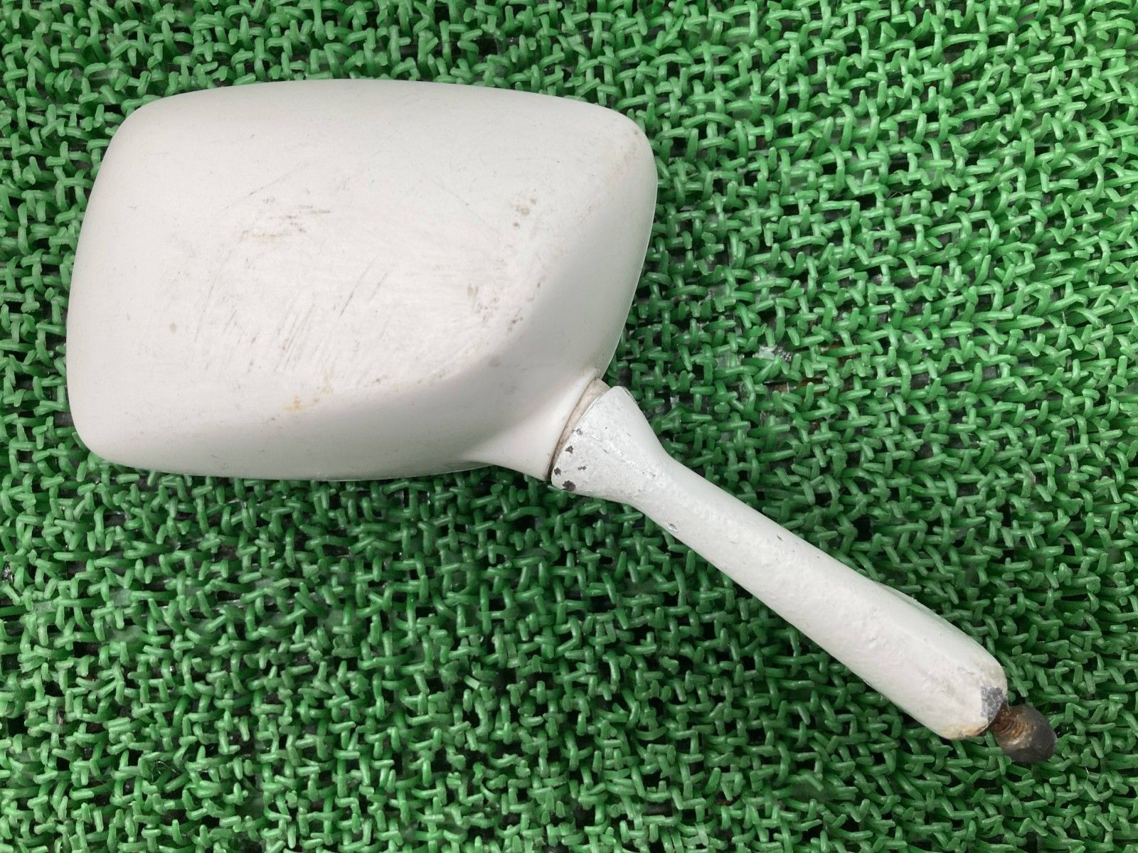 TZR 250 ミラー 右 白 ヤマハ バイク 部品 1 KT ペイント素材に 割れ欠け無し 品薄 品 車検 Xn