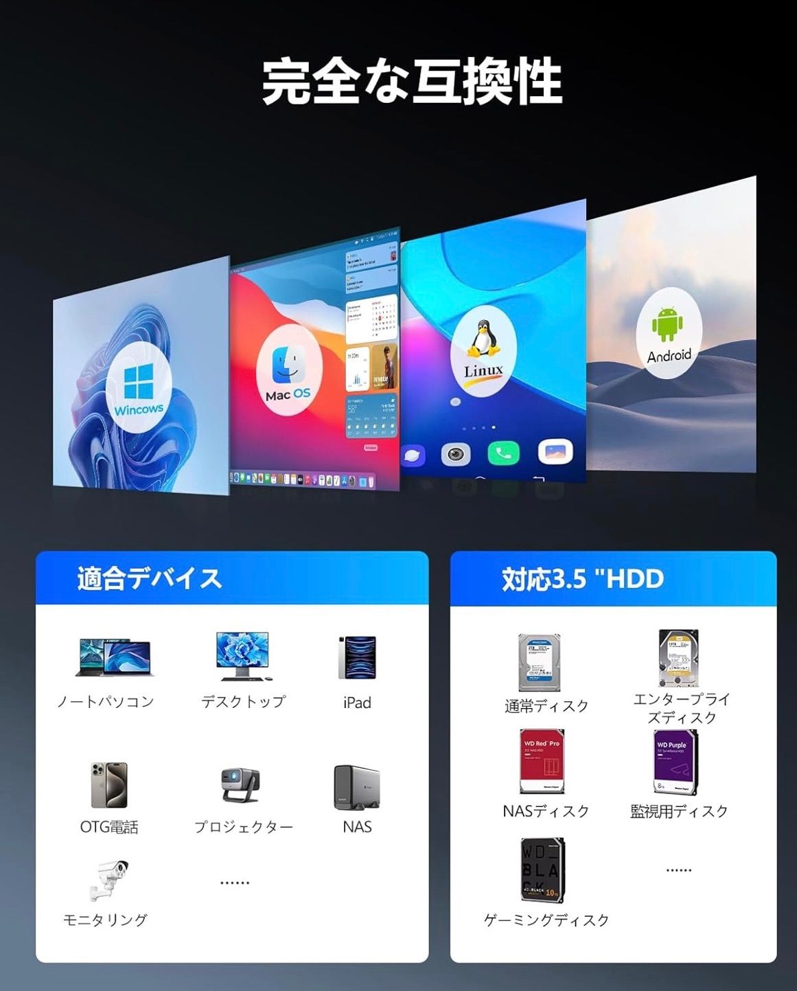 3.5インチ プッシュプル取り付