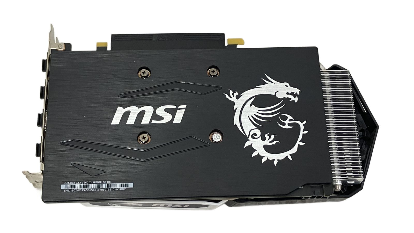 msi GeForce GTX 1660 Ti ARMOR グラフィックボード ビデオカード パソコン パーツ 6 GB OC HDMI Displayport