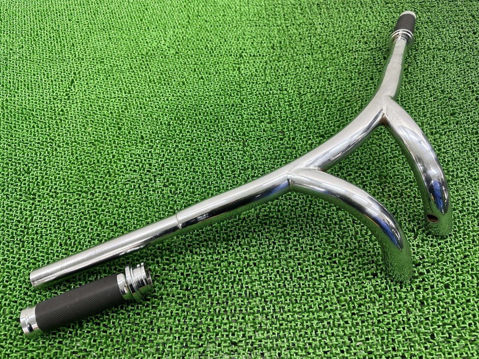 ハーレー ハンドル 社外 バイク 部品 プルバックファットバー ライザー グリップ 幅790㎜ ピッチ90㎜ 曲がりなし jM