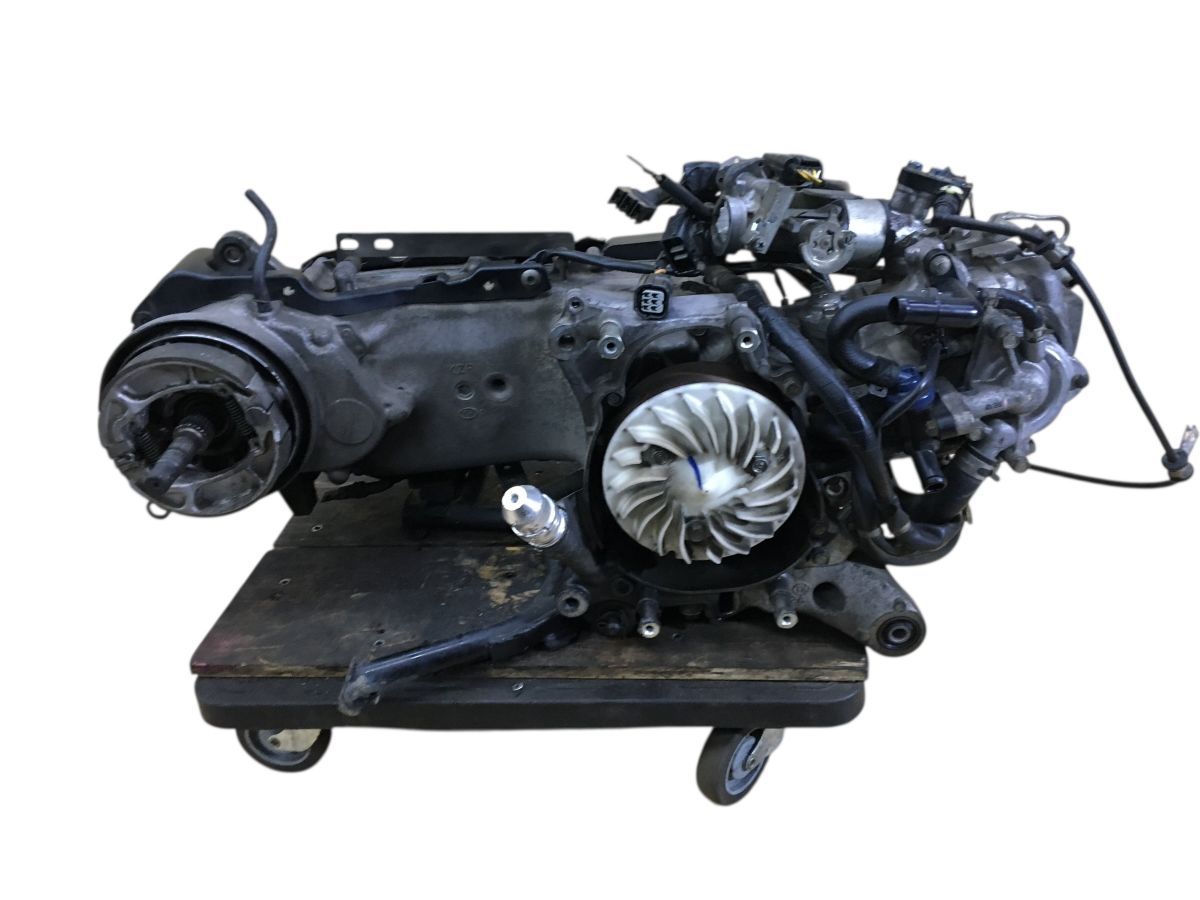 HONDA PCX 125 JF 28 実動 エンジン スロットルボディ メッキカバー付 レストア 組み換え ＯＨベースにも 2814 Z 4544