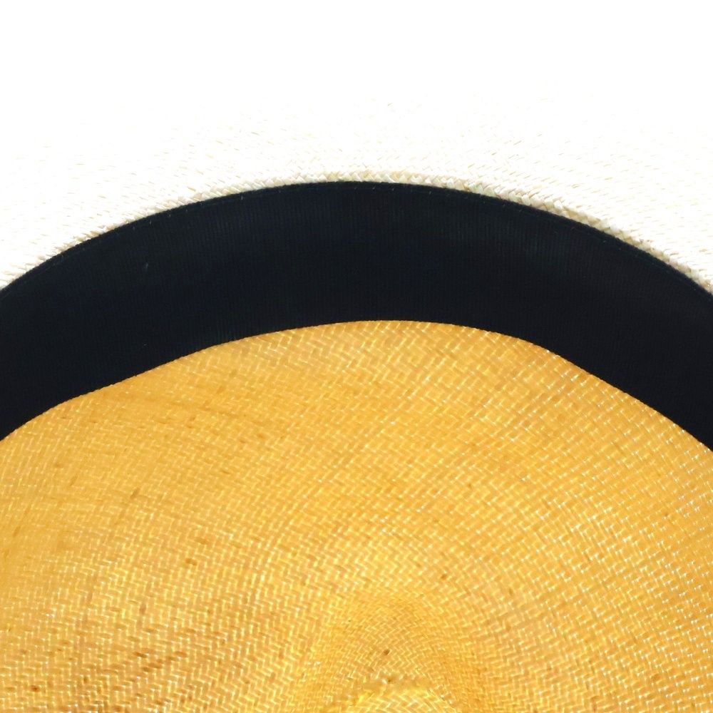 Borsalino (ボルサリーノ) ストローハット 麦わら帽子 ベージュ