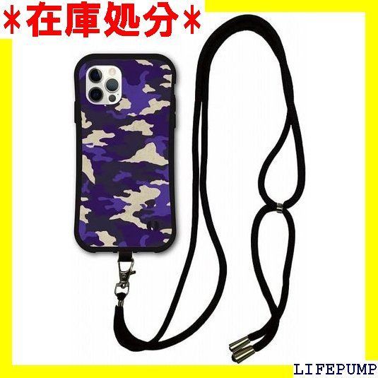 スマホショルダー付 iPhone 15 ケース スマホケース i-coronケース アイフォン15 カバー 耐衝撃 保護 TPUケース スマホカバー 迷彩柄 アーミー ネイビー 1256