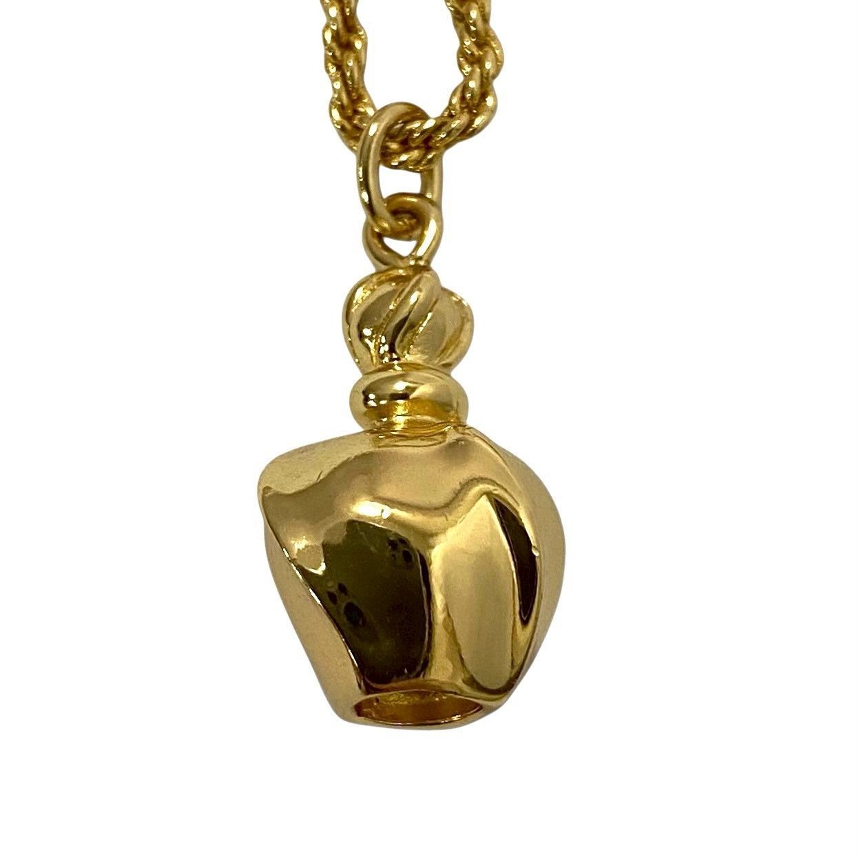 Dior】プワゾン モチーフ ネックレス ゴールド/金カラー 香水ボトル