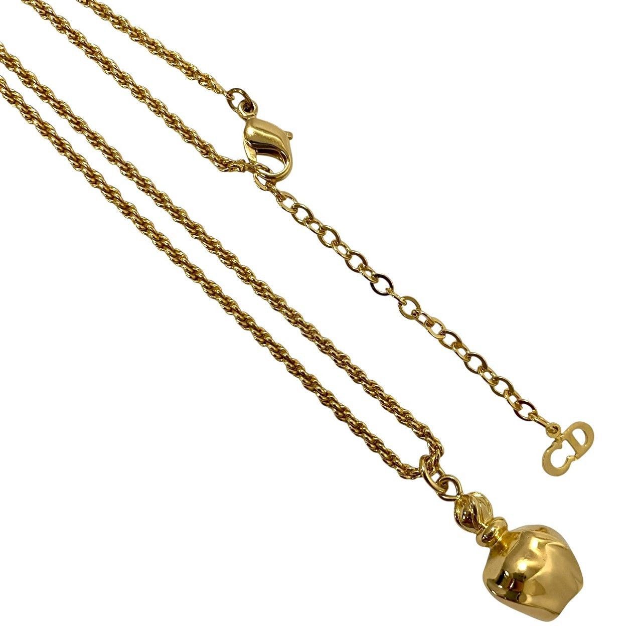 Dior】プワゾン モチーフ ネックレス ゴールド/金カラー 香水ボトル