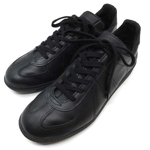 ドイツ連邦軍 SCHUHE BW SPORT ジャーマン アーミー トレーナー オリジナル レザー オールブラック 26.5 cm EU 41