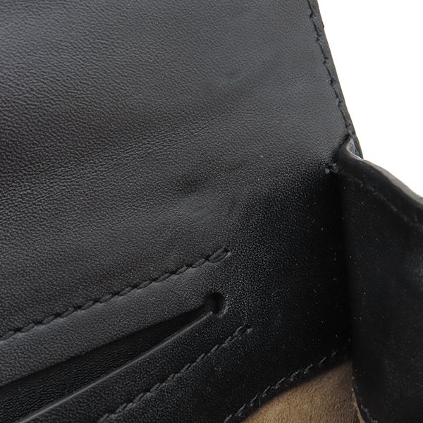 ボッテガヴェネタ BOTTEGA VENETA ショルダーバッグ ハラコ レザー ハラコ ブラックXブラウン ヴィンテージ金具 黒 チェーンショルダー  【保存袋】【中古】 ボッテガヴェネタ BOTTEGA VENETA ショルダーバッグ ハラコ レザー