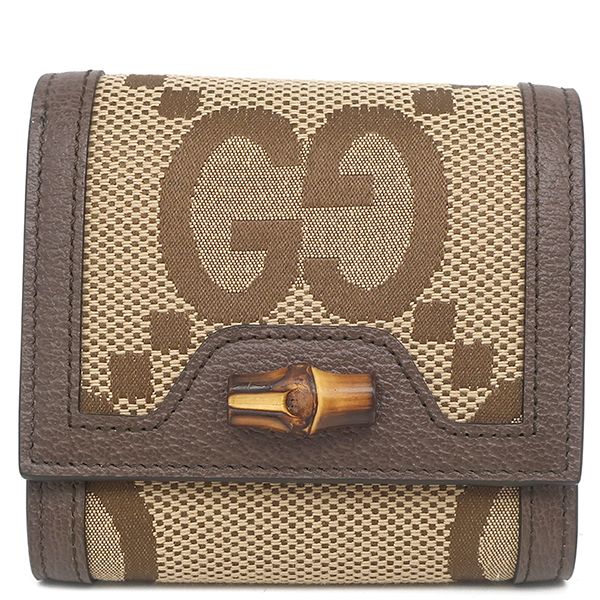 グッチ GUCCI 二つ折り財布 ジャンボGG ダイアナ コンパクトウォレット