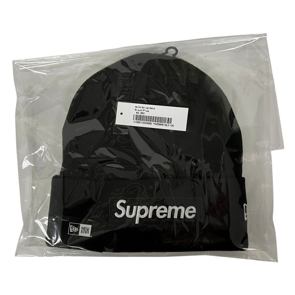SUPREME シュプリーム × Era 25 AW Box Logo Beanie ニットキャップ ブラックサイズフリー 45109