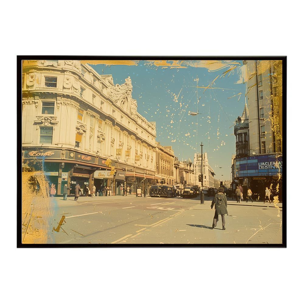 水彩画 ジクレー版画「中山の大藤」（柳川市）