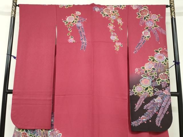 平和屋着物○豪華振袖 辻が花 暈し染め 金彩 正絹 逸品 DAAZ7276ud